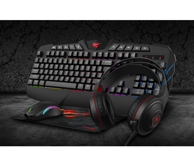 Havit ZESTAW KLAWIATURA + MYSZ HAVIT 4w1 GAMENOTE KB675CM - 1459090 - zdjęcie